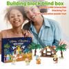 New Year Advent Calendar - Christmas Countdown Calendar With 24 Building Block Toys