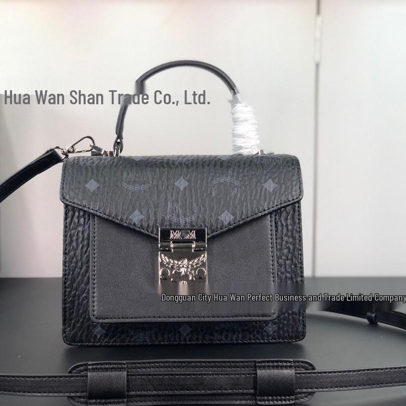 M Brand Classic Patchwork Print Accordion Crossbody Handbag