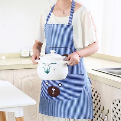 Niedliches Bären-Design Ärmellose Küchen-Koch-Restaurant-Schürzenabdeckung mit Tasche