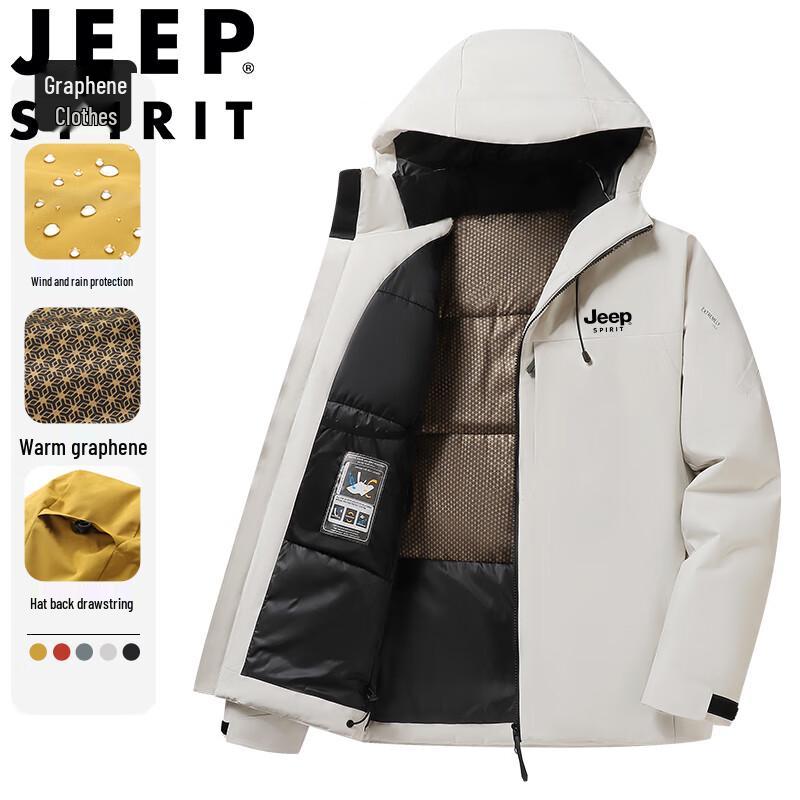 JEEP SPIRIT Men's Winter Hooded Padded Jacket