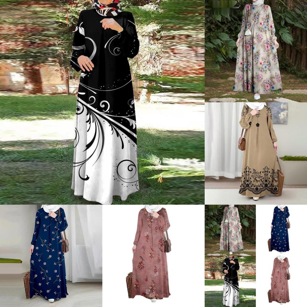 Religious Tribal Maxi Dress With Printed Fabric For Formal Events And Home Use