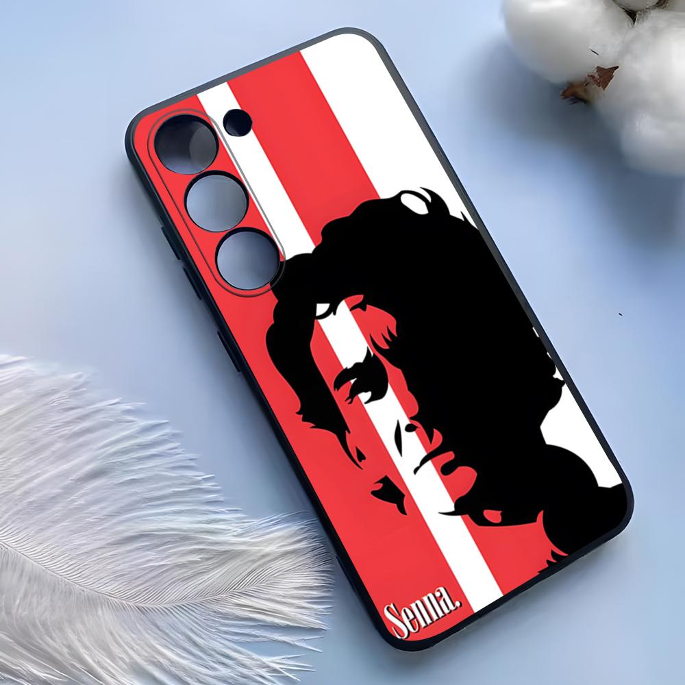 Ayrton Senna F1 Phone Case For Samsung S25 Ultra S24 S23 S22 S21 S20 Plus Fe Galaxy A54 A53 A34 A25 Silicone Cover