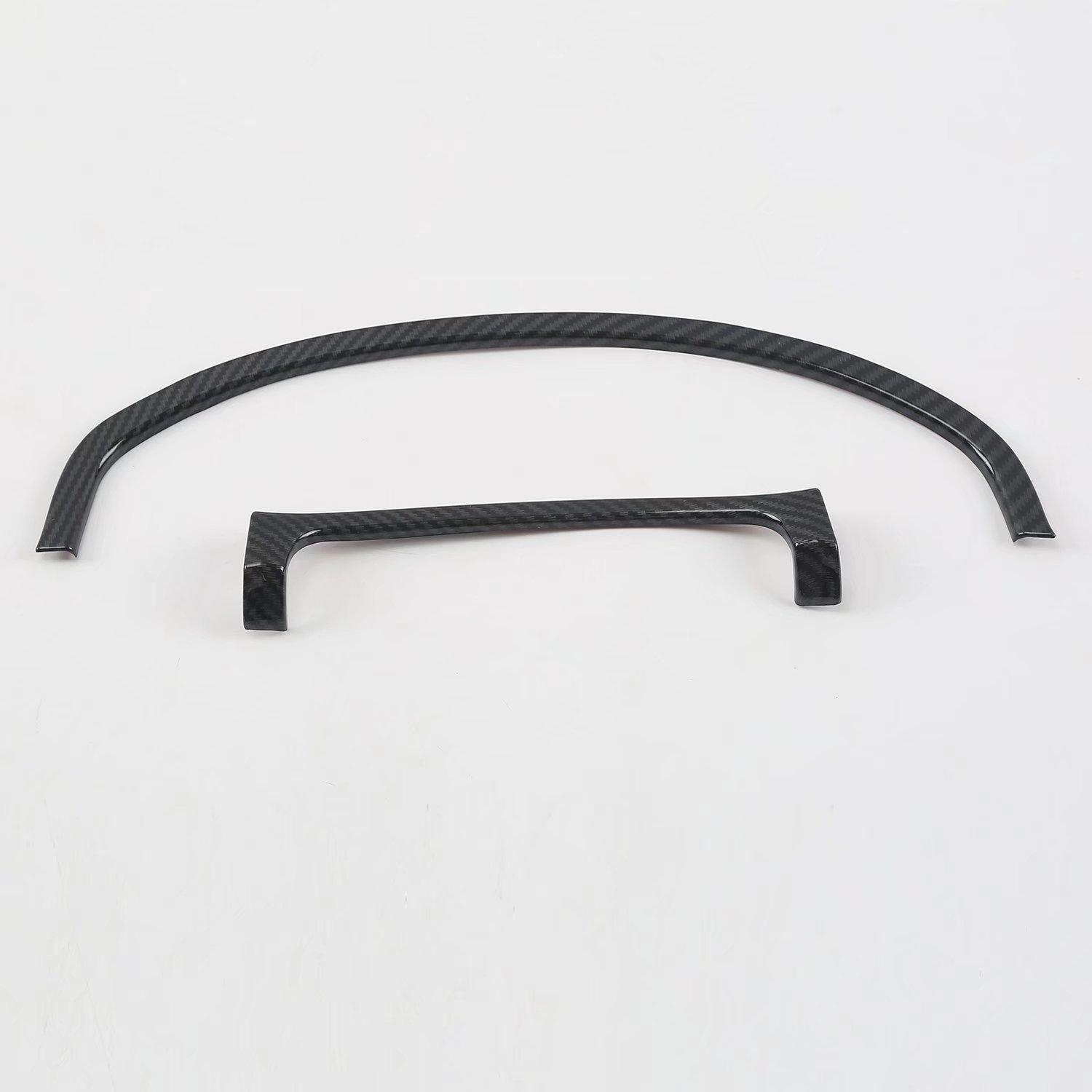 For VW Volkswagen Teramont Atlas 2017 2018   ABS Car trument Trim Strip Decoration Stick Auto Interior Accessories Carbon Fiber