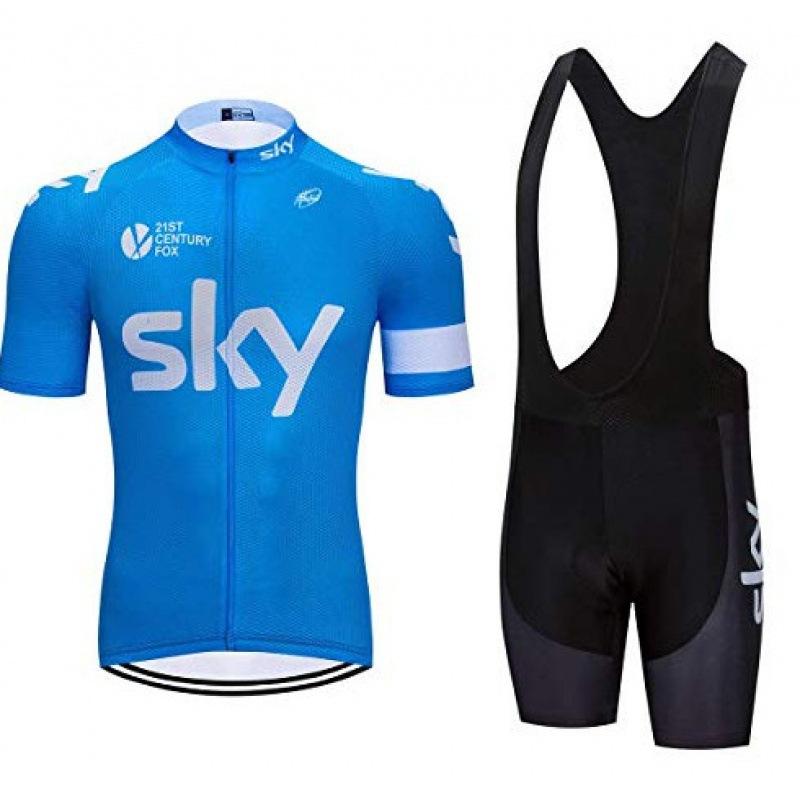 Outdoor cycling suit Tour de France cycling suit short-sleeved summer suit men's road bike mountain bike cycling shirt breathable