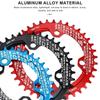 RIDERACE Fahrradkurbel-Kettenblatt 104BCD, runde Form, schmal, breit, 32T/34T/36T/38T, Mountainbike-Kurbelgarnitur, Kettenblatt, Einzelplatte