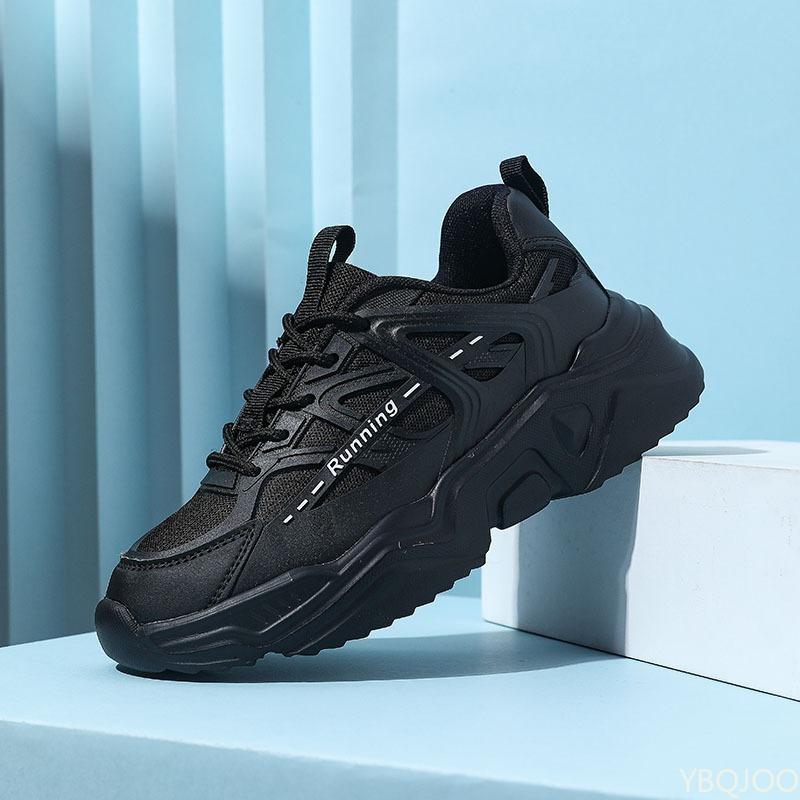 Fashion Trendy Breathable Mesh Spring Autumn Couple Style Thick Soled Running Shoes Casual Versatile Simple Comfortable Sports Shoes