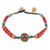 Double-layer Woven Tibetan Nepalese Bracelet Men's and Women's Retro Hand Rope Exotic Wind Bell Bracelet.