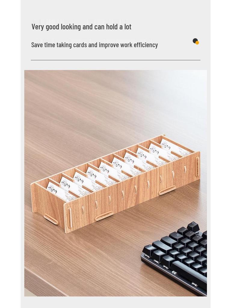 Creative Large Capacity Business Card Holder & Organizer Box