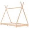VidaXL Kid's Bed Frames Kid's Cabin Bed Children's Bed Structure House Children's Room Interior 70x140 Cm 283355