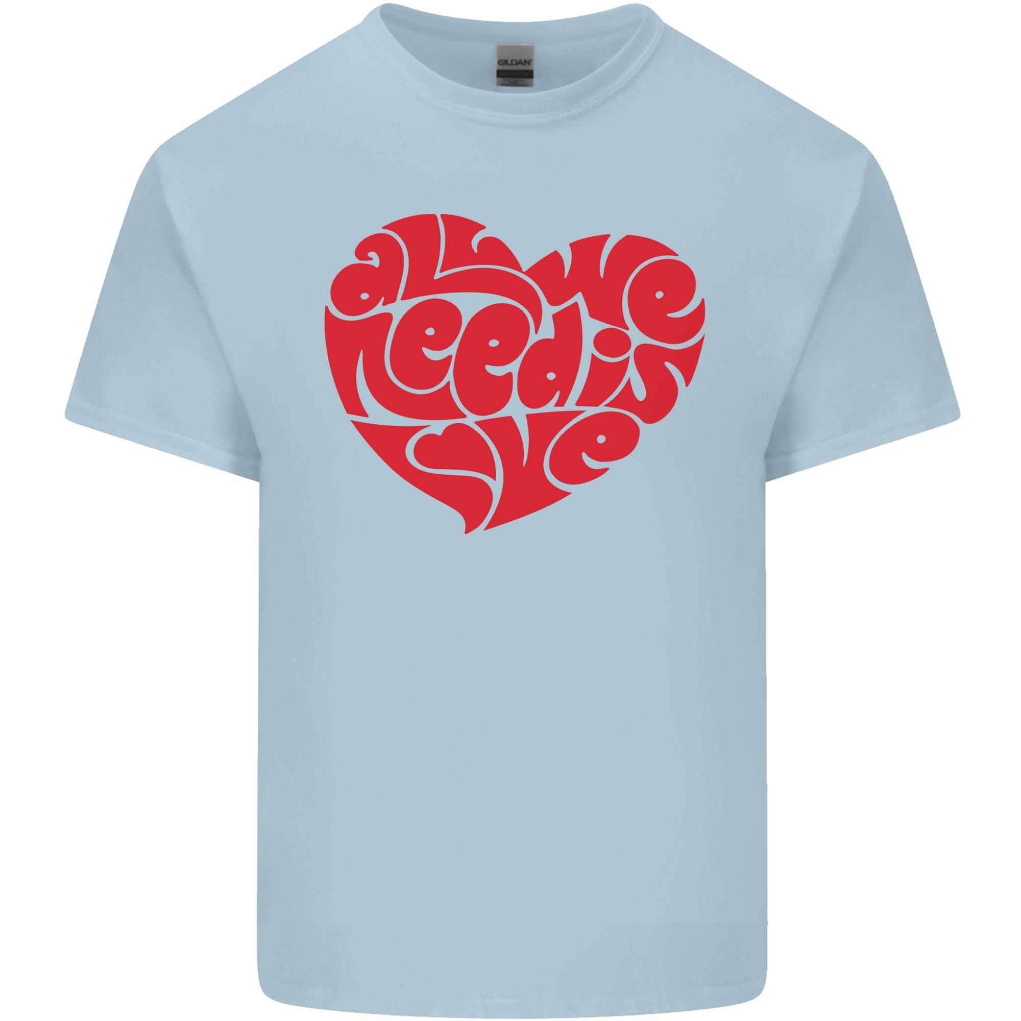All You Need Is Love Heart Peace Unisexs Light Cotton TShirt S