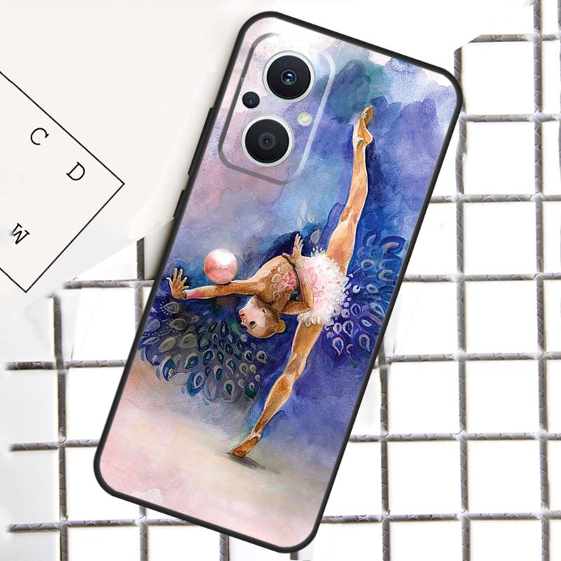 

Gymnastics Oil Painting Phone Case For OPPO Reno 13F 13 12 11 14 F 10 Pro 8T 7 8 Lite OPPO Find X9 X6 X5 X8 Pro Cover OPPO Reno7 4G