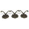 2Pcs Retro Zinc Alloy Double Prongs Clothes Coat Robe Purse Bag Hat Hook Hanger Antique Bronze 23mm*53mm*55mm