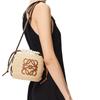 Loewe Bolso Cubo de Fibra de Abeja con Cuero de Vaca, Bolso de Hombro, Bolso Cruzado para Mujer Marrón A223Z48X03-2435