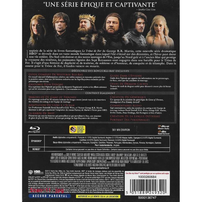 Blu-ray Box Game of Thrones - Komplette Staffeln 1 / 5 Blu-ray