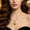 SENIKO Collane di perle barocche di grandi dimensioni d'acqua dolce naturale per donna Ciondolo con zirconi cubici di fiori alla moda con catena regalo di compleanno