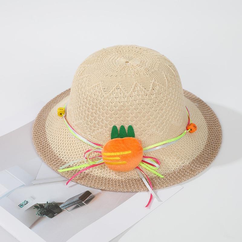 Cute Little Strawberry Baby Hat Cartoon Carrot Beach Sunshade Sun Protection Fashion Children Travel Summer Hat