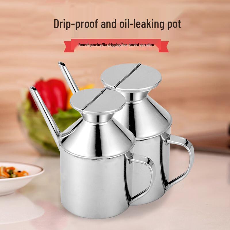 Thickened Stainless Steel Oil Dispenser Set
