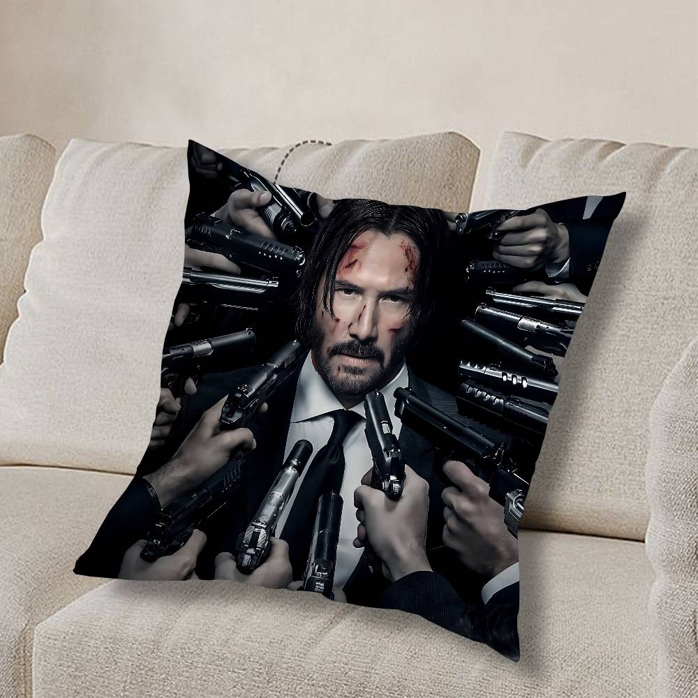top assassin J-John Wick Pillow Case Sofa Living Room Bedroom Headboard Backrest Cushion Square Cushion Nap Time