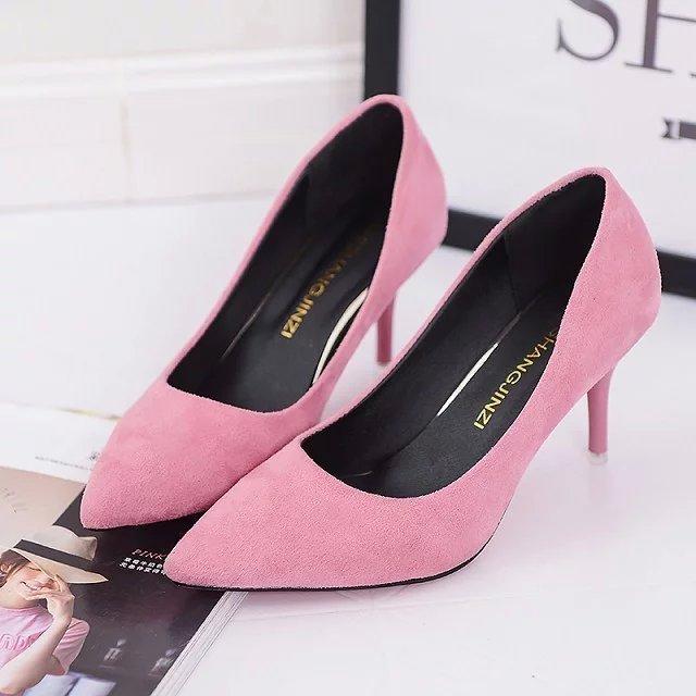 Fashion Large Size Women's Pumps Pointed Toe Patent Leather High Heels Dress Shoes White Wedding Shoes Thin Heels Basic Pump Red Heels