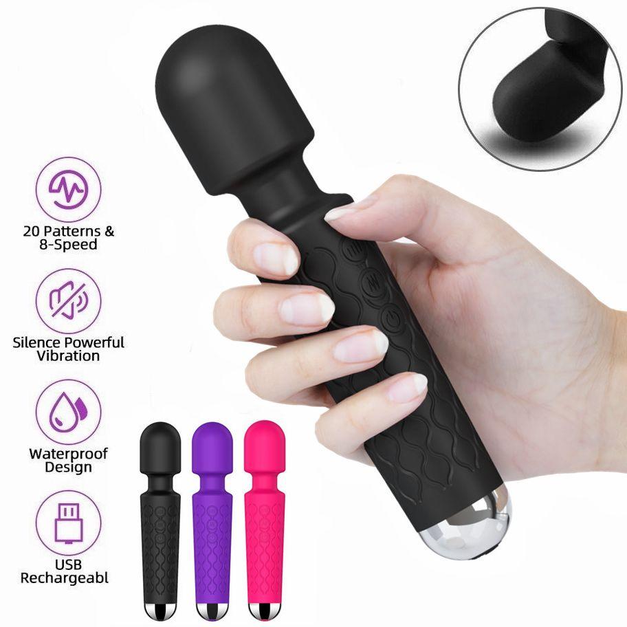 Vibrator for Women Powerful Clitoral Effect For Clitoris 20 Speeds AV Magic Wand G Spot Massage Adult Supplies Sex Toys
