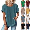 Short Sleeve Shirts For Women Cute Print Graphic Tees Blouses Casual Plus Size Basic Tops Pullover