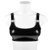 European And American High Gloss PVC Lacquered Leather Sexy Bra Leather Fun Bra