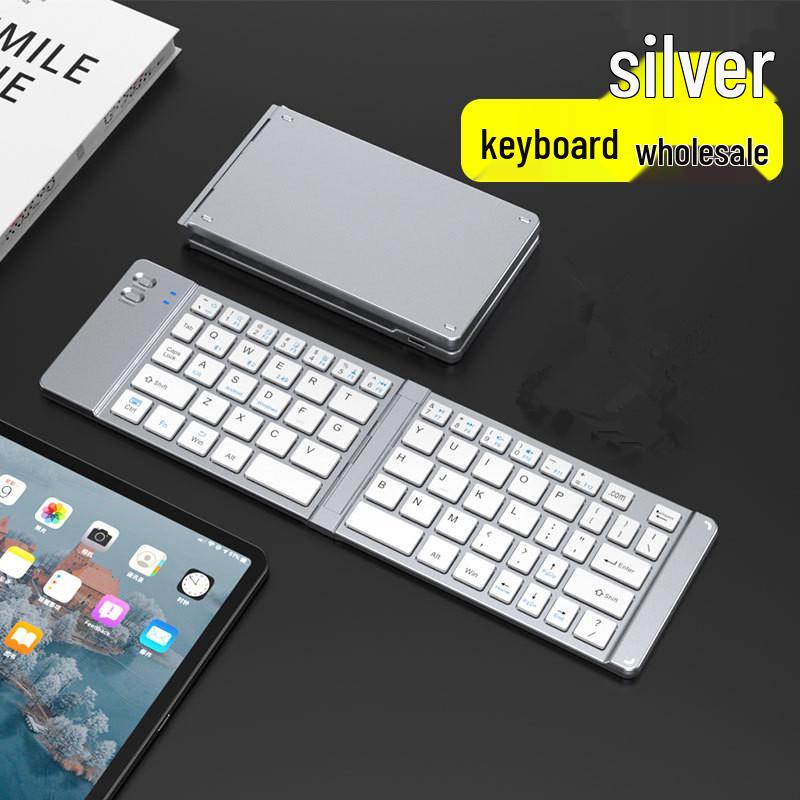 

Tri-Fold Wireless Bluetooth Mini Keyboard with Mouse Touchpad for Phone, Tablet, Laptop, iPad.