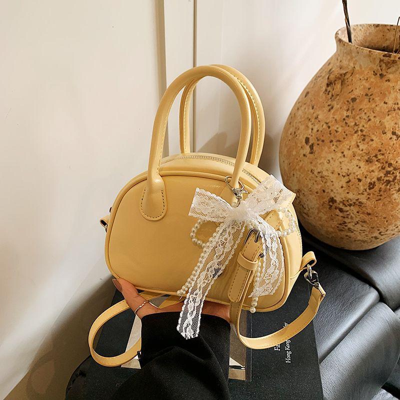 Korean portable bowling bag women's new trendy fashion shell bag niche versatile crossbody bag
