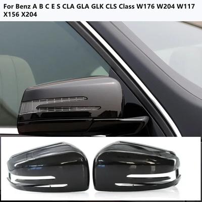 Für Mercedes Benz A B C E S CLA GLA GLK CLS Klasse W176 W204 W117 X156 X204 Kohlefaser Seiten Tür Rückspiegelkappe Abdeckung Zierleiste
