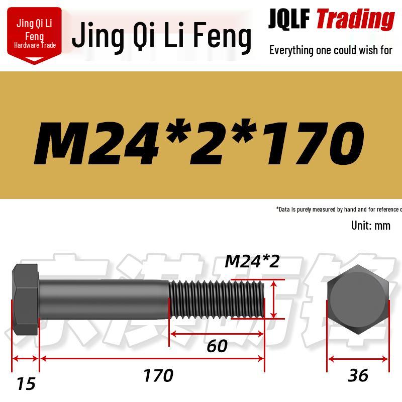 M8-M27 Sechskantschraube mit Feingewinde, Teilgewinde für Maschinenbau, Festigkeitsklasse 12.9