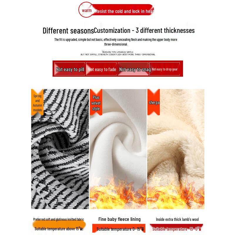 Langsha Women's Winter Fleece-Lined Wide-Leg Pants