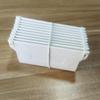 62KD Plastic Base Plate Set of 10 White Vertical Blind Bottom Weight Slats Accessory for Home Bedroom Office Portable