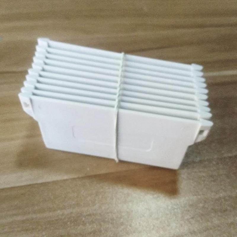 62KD Plastic Base Plate Set of 10 White Vertical Blind Bottom Weight Slats Accessory for Home Bedroom Office Portable