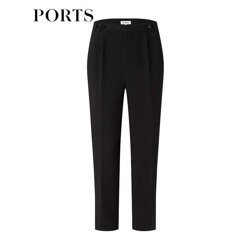 PORTS Women's Black Stretchy Skinny Commuter Pants