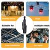 18V Electric Wrench 3/8 Cordless Ratchet with Battery LED Light Kit Right Angle Rechargeable Scaffolding 60N.m Torque