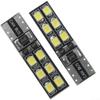 Car LED Lights 6000K White Eyebrow DC12V T10-12SMD-2835 Bulbs Portable
