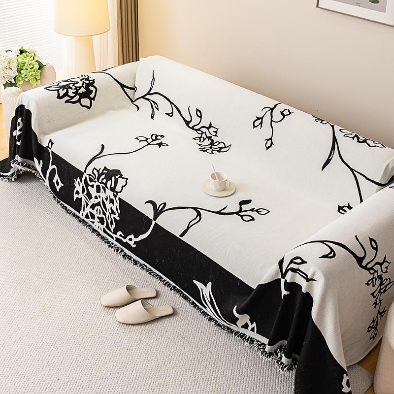 

Двусторонний чехол для дивана из синели, универсальный нескользящий пылезащитный чехол, одеяло, универсальный коврик для дивана на четыре сезона 180*130cm