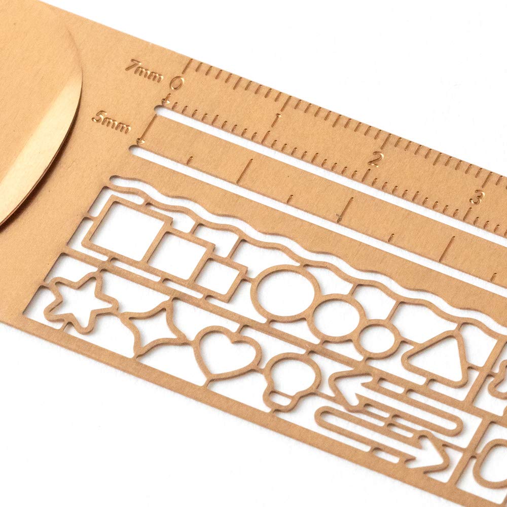 DESIGNPHIL MIDORI Clip Copper 42290006 Ruler, A,