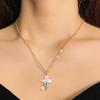 Premium Copper Alloy Ice Cream Pearls Necklace Resin Accent Sturdy for Daily Wear Fashion Accessory Sweet Charm