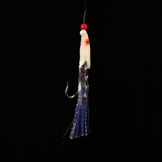 5Pcs Artificial Mackerel Feathers Bass Cod Lures Sea Fishing Rigs Tackle Bait