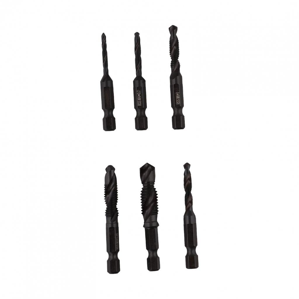 6-Piece Set HSS Tapping Tool Metric Thread Tap Tap Set
