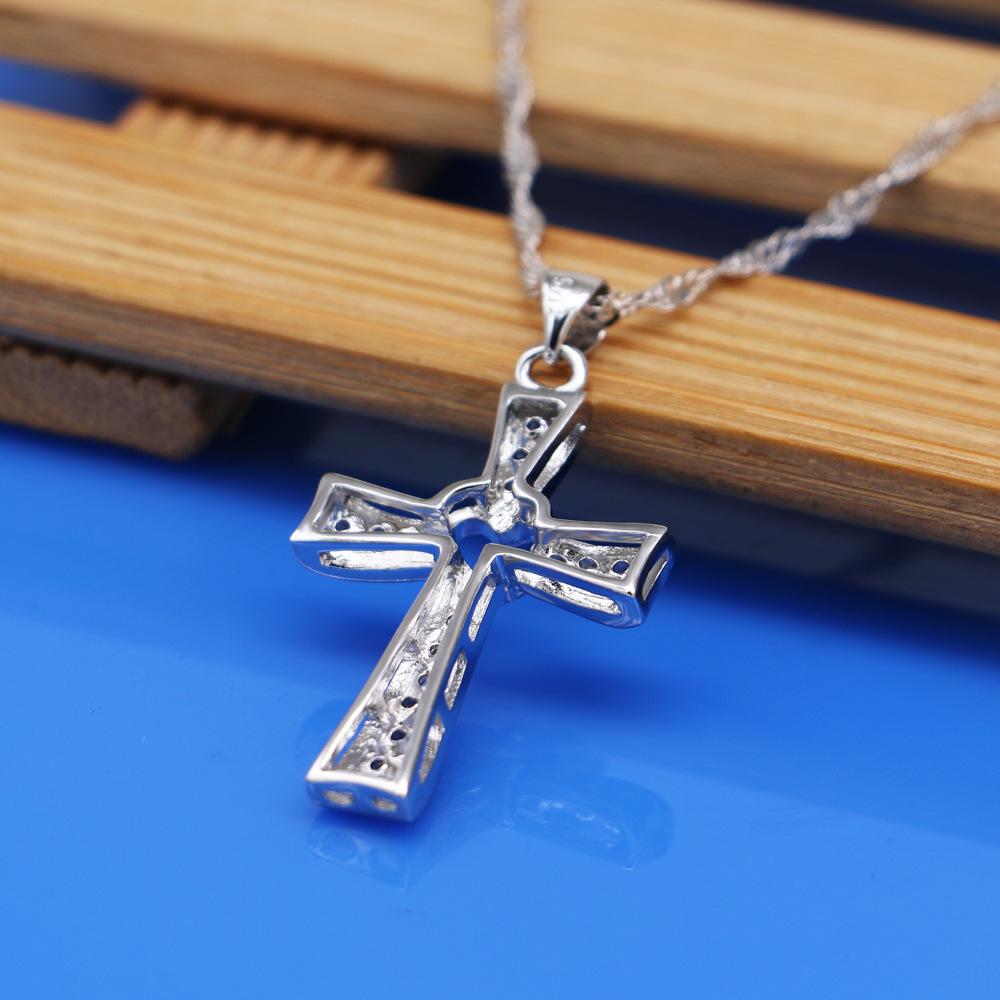 Heart Pendant Necklace Women'S Electroplated Platinum Jewelry