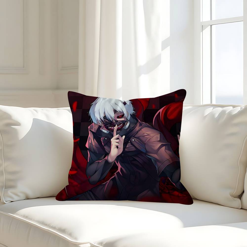 

Т-Токио Аниме Подушка для офиса Наволочка Подушка для автомобиля Чехол для подушки 45X45СМ Наволочка для поясничной подушки Наволочка для диванной подушки 16x16Inch