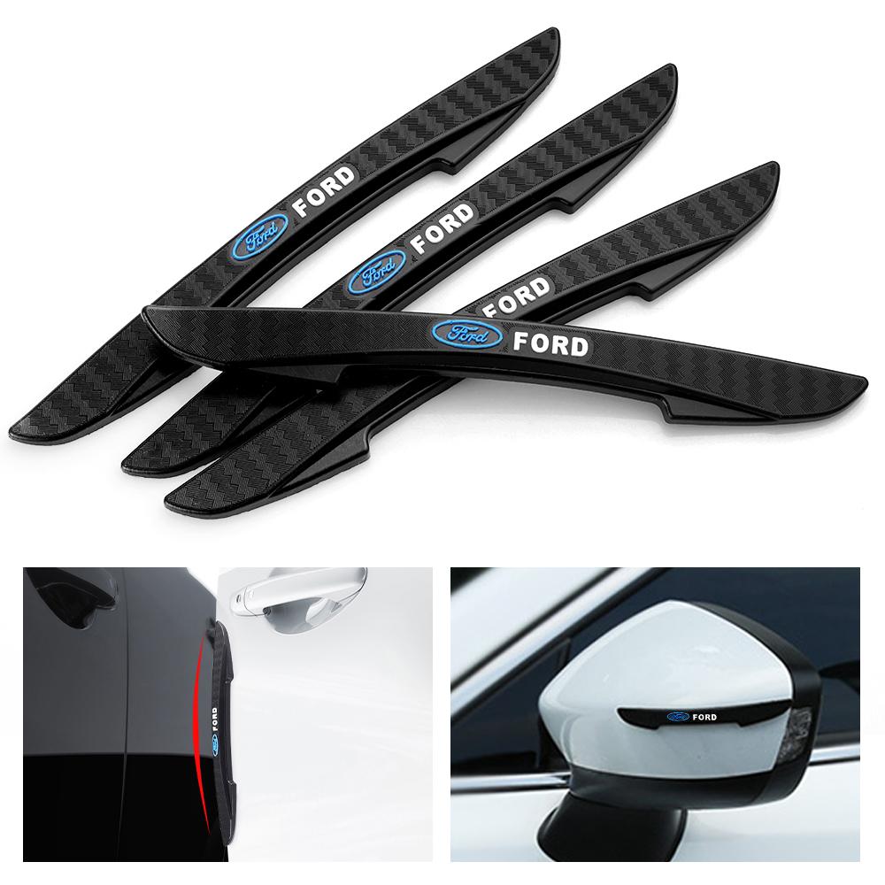 4PCS Car Anti-collision Door Edge Protective Bumper Sticker For Ford 2 3 4 5 MK2 7 Ranger Fiesta Kuga Mondeo Fusion Taurus Focus