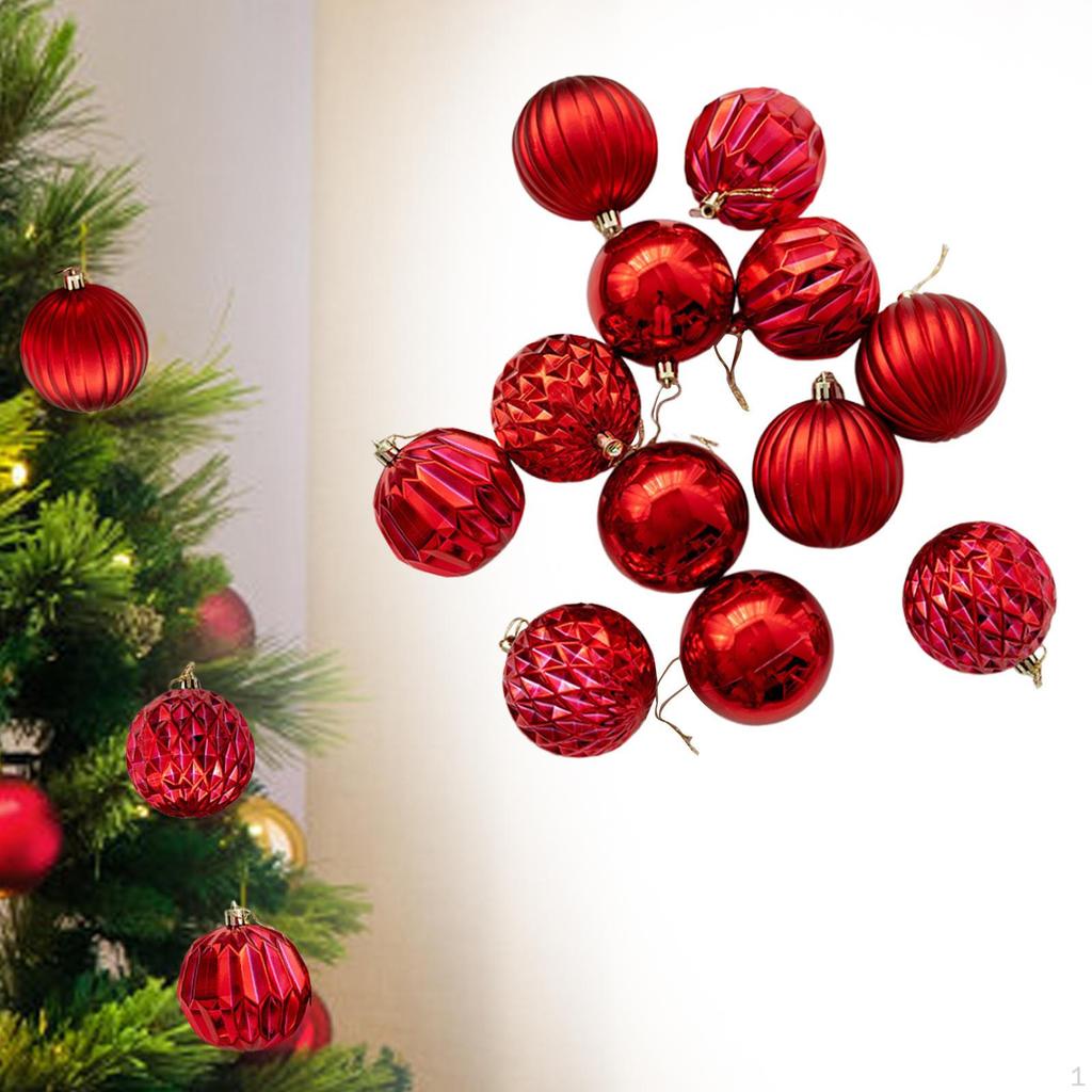 12 Count Christmas Ornaments for Tree And Holiday Decor