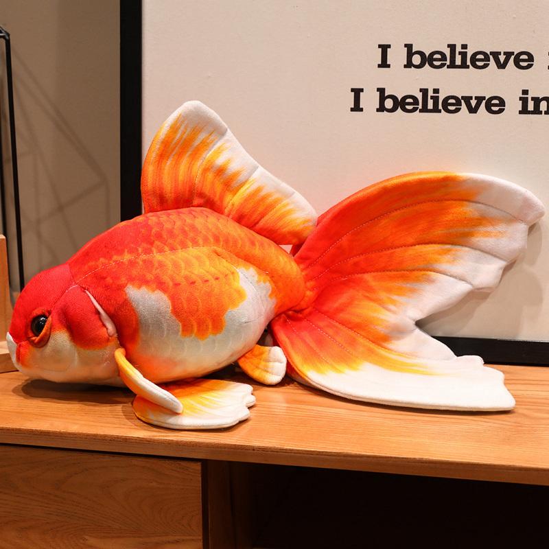 Goldfish Lucky Koi Animals Plush Toys Goldfish Cartoon Sift Dolls Birthday Gifts Decor Throw Pillow Home Decor 50cm