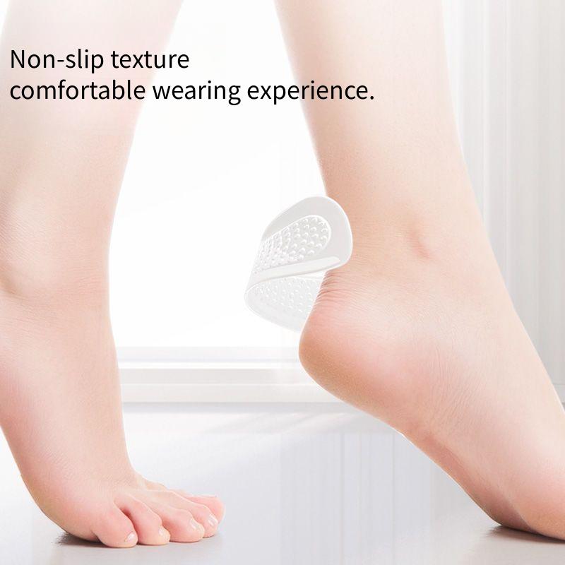 Silicone Gel Women High Heels Cushion Stickers Non-Slip Shoe Pads Adjustable Size Heel Insoles Protectors Foot Care Liner Insert