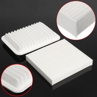 Kit Filtro Aria Motore e Abitacolo Adatto Per Toyota 2009-2018 Per Corolla 08-14 Bianco