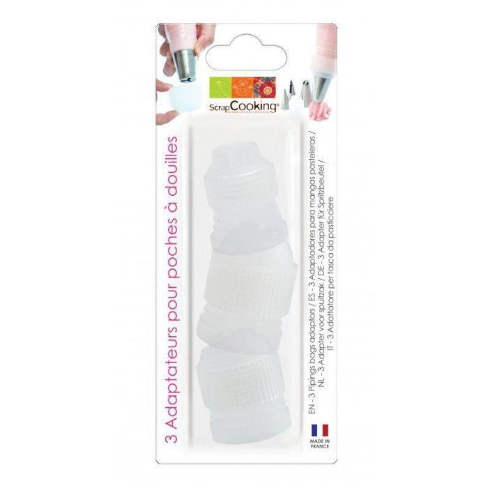 3 adaptateurs multidouilles pâtissières