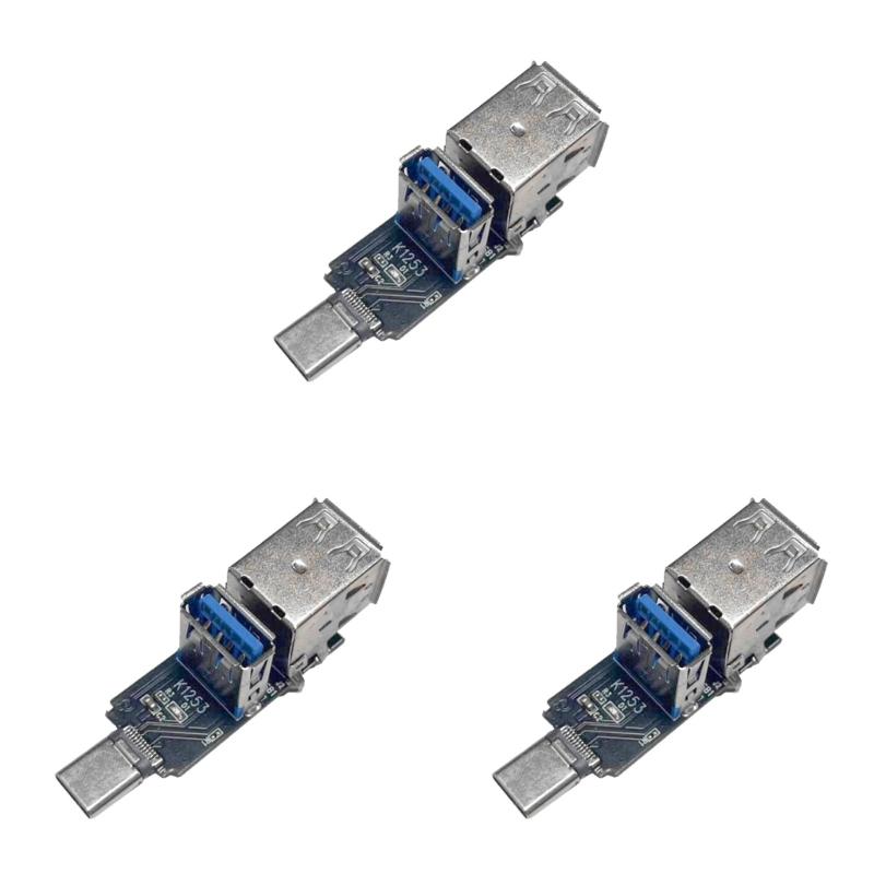 Compactly USB C Adapter USB Multiport Expansion Module with 1xUSB3.0 Port 2xUSB2.0 Port Highly speed Data Transfer For PC
